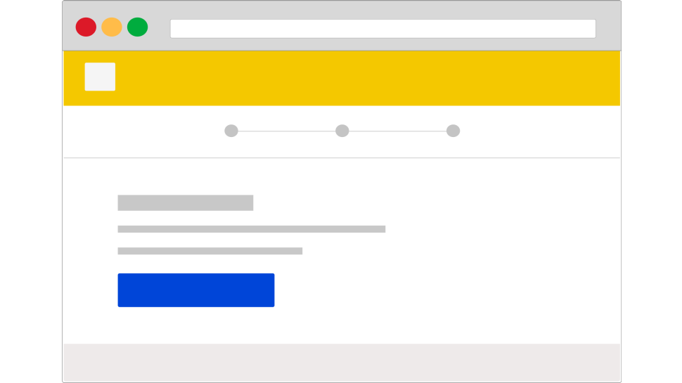 Screenshot showing the Customer starting the verification process by launching the Digital iD™ web experience from the counterparty website.